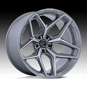 Fuel Flux FC854AX 5-Lug Brushed Platinum Custom Truck Wheels